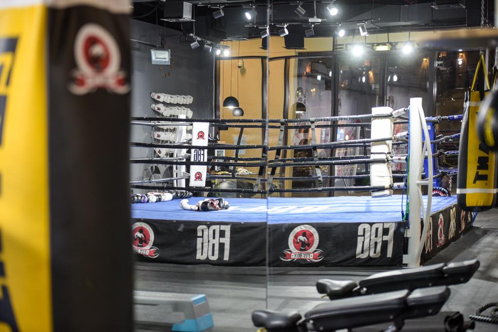 Modern Boxing Ring Gym Lights On Stock Photo 1213942477 | Shutterstock