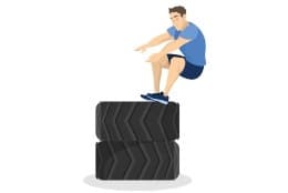 Exercises with tires