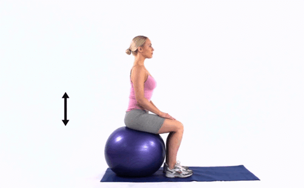 Bouncing on a stability ball