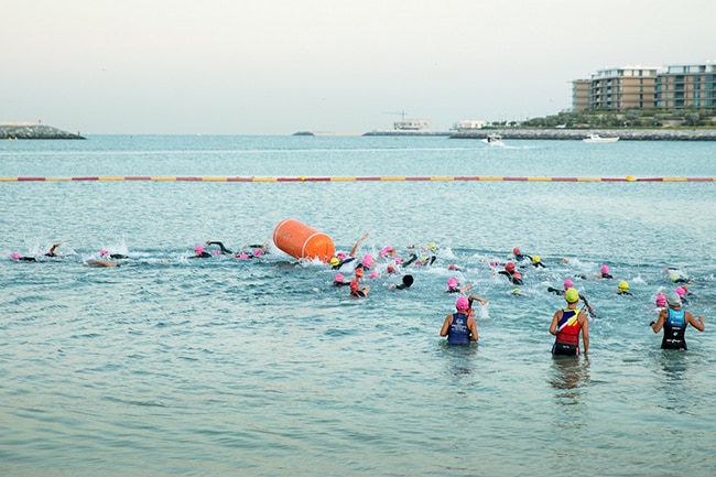 swimming dubai women triathlon