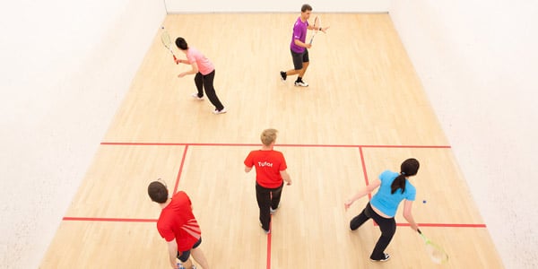 Squash course court