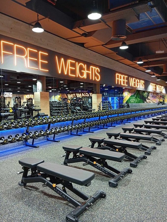 Free weights area